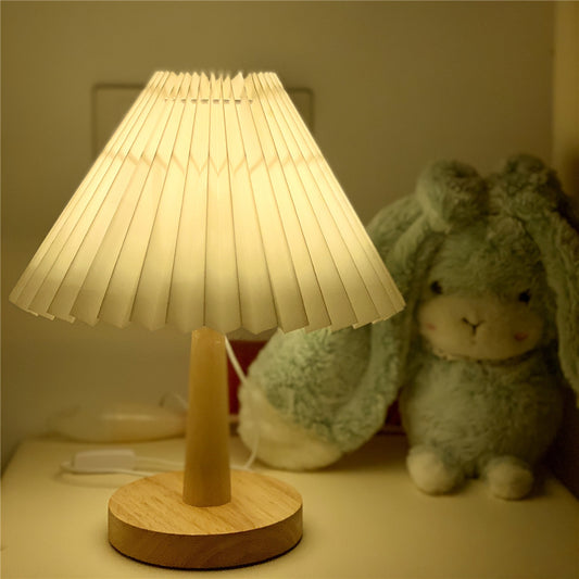 Usb Vintage Pleated Lamp